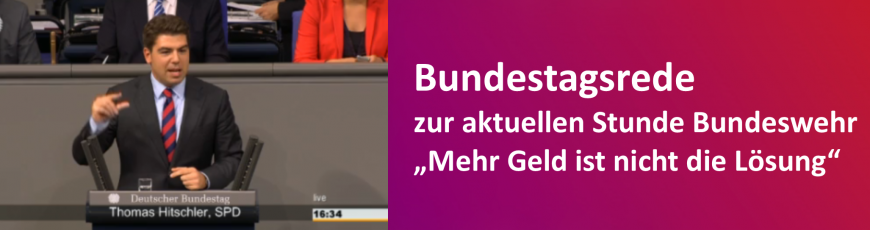 Fünfte Rede im Bundestag: Aktuelle Stunde Bundeswehr