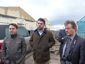 Mit dem UNHCR in einem Zeltlager nahe der syrischen Grenze.