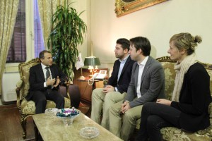Im Gespräch mit dem libanesischen Außenminister Gebran Bassil.