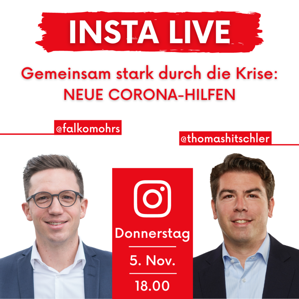 Falko Mohrs und Thomas Hitschler als Fotomontage zur Bewerbung der Instagramlivestunde